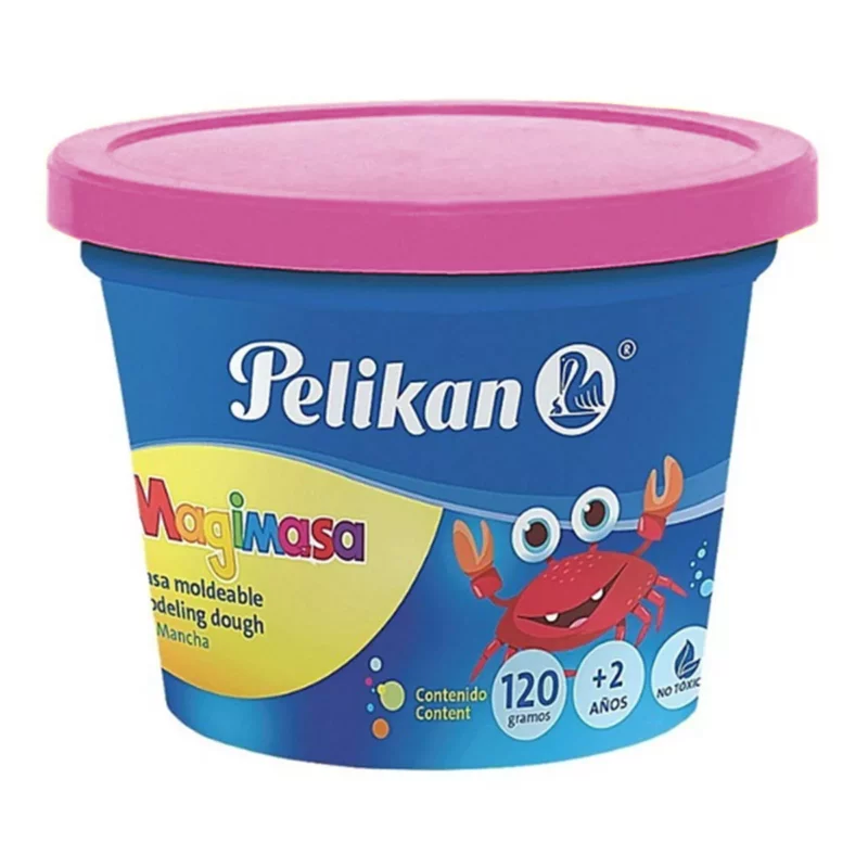 MASA PARA MOLDEAR PELIKAN 112ML ROSA ATADO DE 2 PZAS.