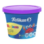 MASA PARA MOLDEAR PELIKAN 112ML MORADO ATADO DE 2 PZAS.