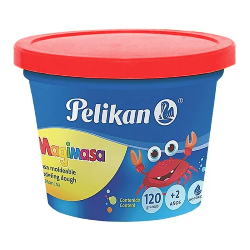 MASA PARA MOLDEAR PELIKAN 112 ML ROJA ATADO DE 2 PZAS.