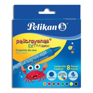 CRAYON EXTRA JUMBO C/8 PELIKAN 50700200 ATADO DE 3 PZAS.