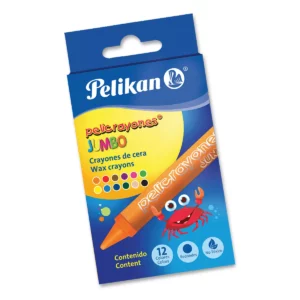 CRAYON JUMBO C/12 PELIKAN 50601200 ATADO DE 4 PZAS.