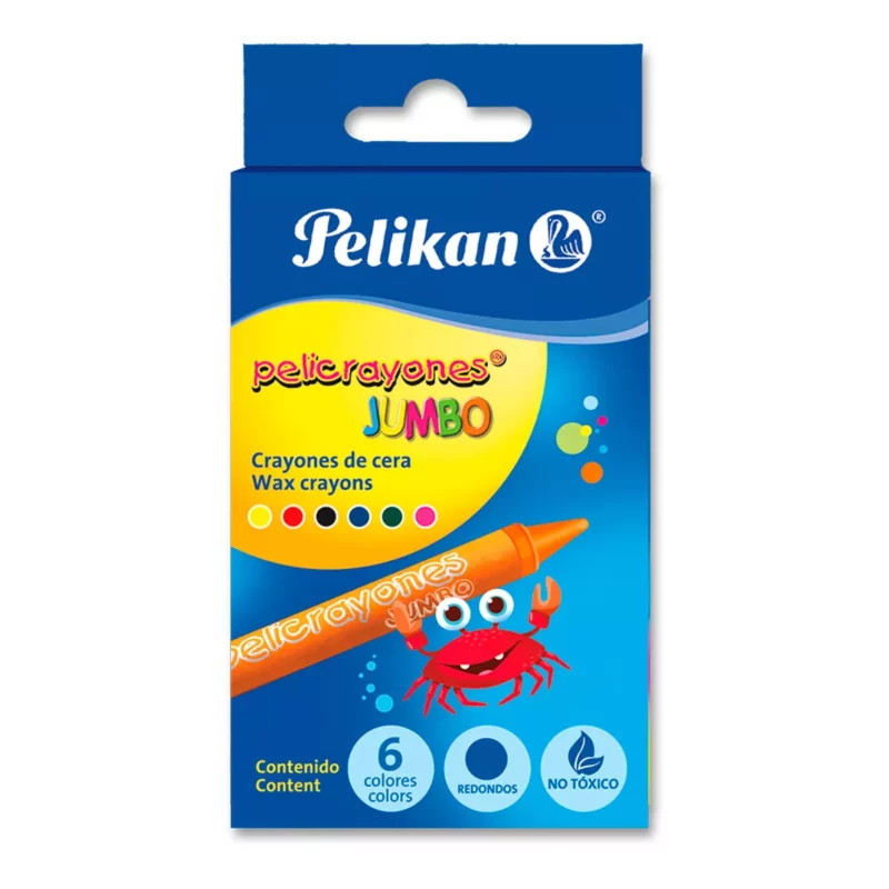 CRAYON JUMBO C/6 PELIKAN 50600600 ATADO DE 5 PZAS.