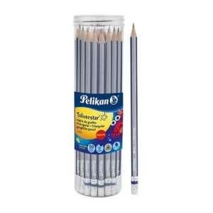 LAPIZ DE GRAFITO NO. 2 HB C/50 TRIANGULAR SILVERSTAR