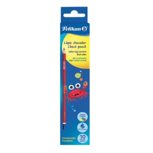 LAPIZ CHECADOR ROJO CARMIN C/10