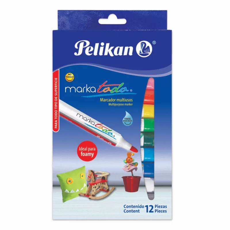 MARCADOR MARKATODO C/12 COL SURTIDO