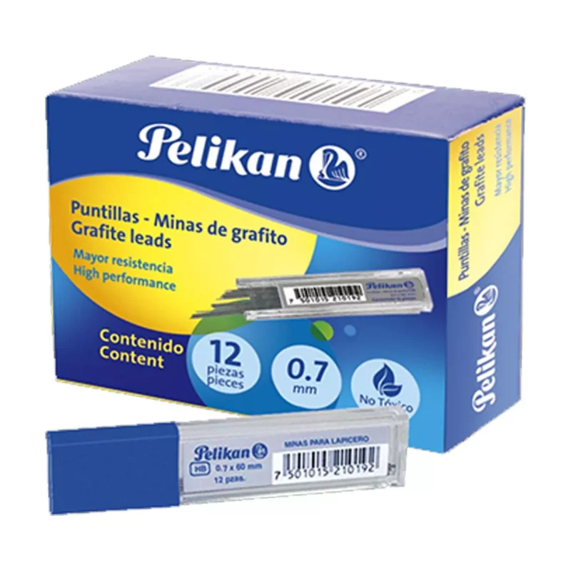 MINAS PELIKAN HB 0.7 MM 3032100 ATADO DE 12 PZAS.