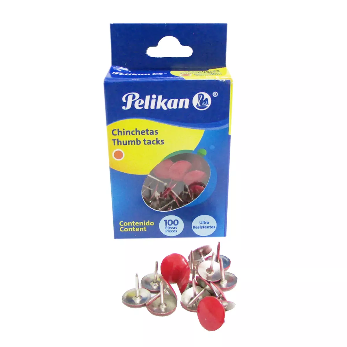 CHINCHE PELIKAN C/100 BERMELLON ATADO DE 5 PZAS.