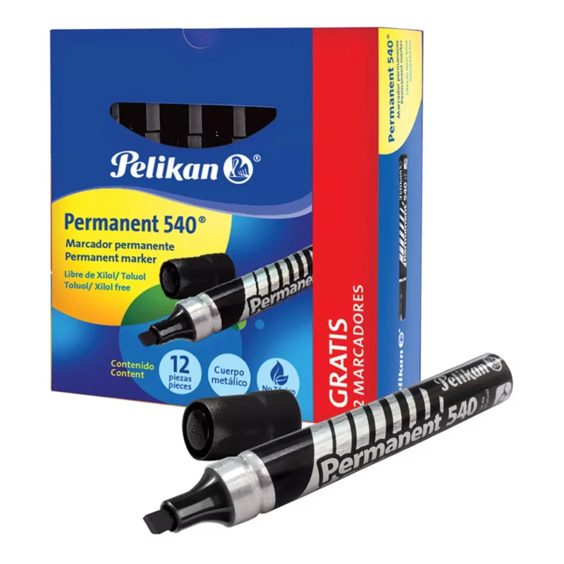 MARCADOR PERMANENTE 540 C/10 NEGRO