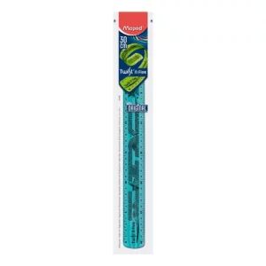 REGLA DE PLASTICO FLEXIBLE 30CMS ESTUDIANTIL 27900 ATADO DE 5 PZAS.