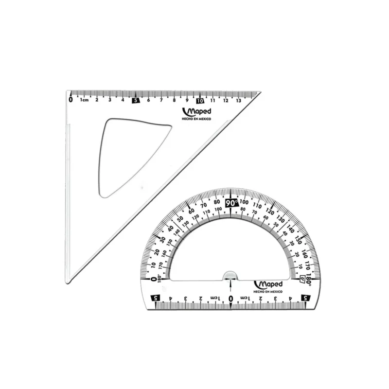 JUEGO GEOMETRICO ESSENTIAL + COMPAS 899232 ATADO DE 3 PZAS. - Imagen 3