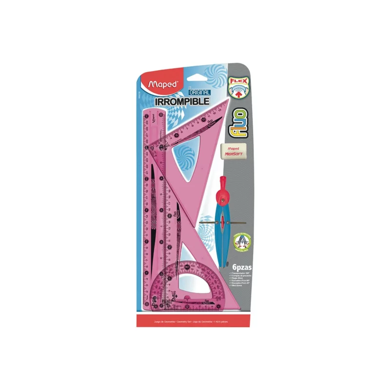 JUEGO GEOMETRICO FLEXI FLUORESC 899230 ATADO DE 2 PZAS. - Imagen 2