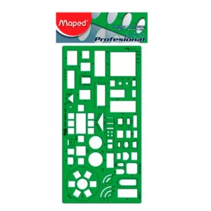 PLANTILLA MUEBLES 1:50 NO. 43 1321I043 ATADO DE 2 PZAS.