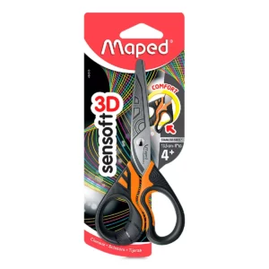 TIJERA SENSOFT FLUO 13.5CMS 484310 ATADO DE 3 PZAS.