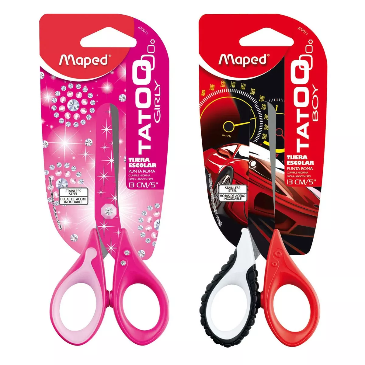 TIJERA TATOO INNOVATION 13CM 470011 ATADO DE 2 PZAS.