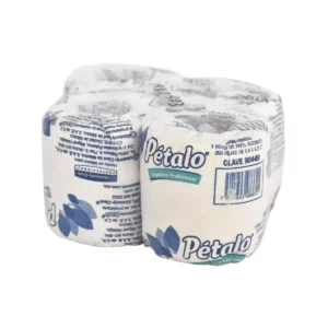 PAPEL HIGIENICO PETALO DOBLE 260HJS ATADO DE 4 PZAS.