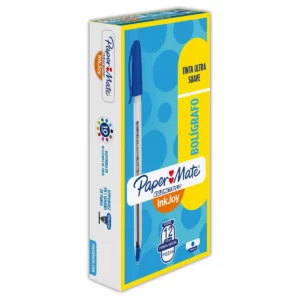 BOLIGRAFO KILOMETRICO 100 AZUL ATADO DE 12 PZAS.