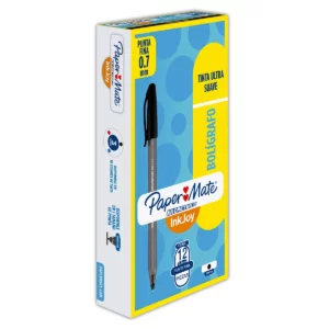 BOLIGRAFO KILOMETRICO FINO 0.7MM NEGRO. ATADO DE 12 PZAS.