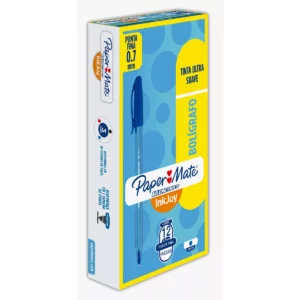 BOLIGRAFO KILOMETRICO FINO 0.7MM AZUL. ATADO DE 12 PZAS.