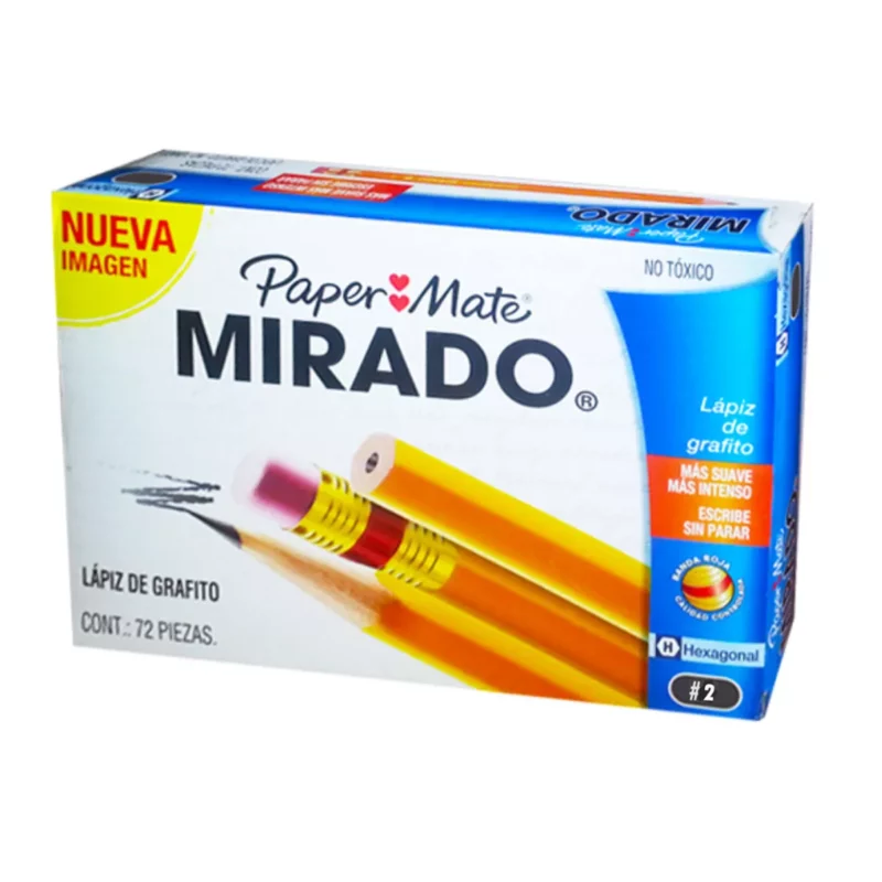LAPIZ DE GRAFITO NO. 2 MIRADO ATADO DE 72 PZAS.