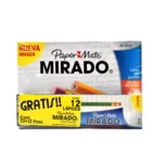 LAPIZ DE GRAFITO NO. 2 MIRADO C/72 + 12 GRATIS