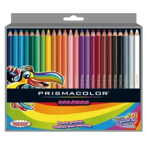 COLORES PRISMACOLOR JUNIOR COLORED C/24 ATADO DE 2 PZAS.