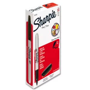 MARCADOR SHARPIE PF 30001 NEGRO ATADO DE 12 PZAS.