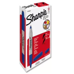 MARCADOR SHARPIE DOBLE PUNTA 16171 AZUL ATADO DE 12 PZAS.