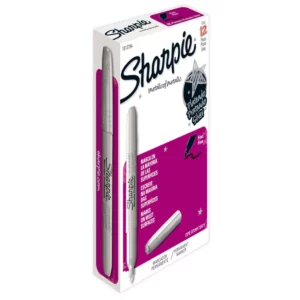 MARCADOR SHARPIE METALICO 15126 PLATA ATADO DE 12 PZAS.