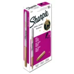 MARCADOR SHARPIE METALICO ORO ATADO DE 12 PZAS.