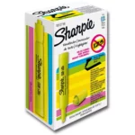 MARCATEXTOS SHARPIE AMARILLO ATADO DE 12 PZAS.