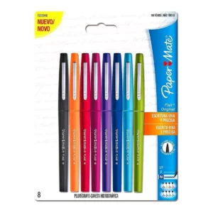 PLUMON FLAIR MEDIANO C/8 COL SURT ATADO DE 2 PZAS.