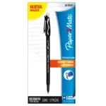 BOLIGRAFO ERASER MATE BORRABLE NEGRO ATADO DE 12 PZAS.
