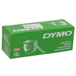 CINTA DYMO ROJO/BLANCO 3/8"X9.8' 520102 ATADO DE 10 PZAS.