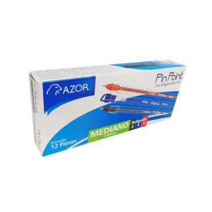 BOLIGRAFO PIN POINT PM 1.0MM C/12 (6 NEGRO 4 AZUL 2 ROJO)