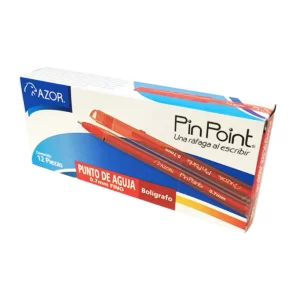 BOLIGRAFO PIN POINT 0.7MM 6810 ROJO ATADO DE 12 PZAS.