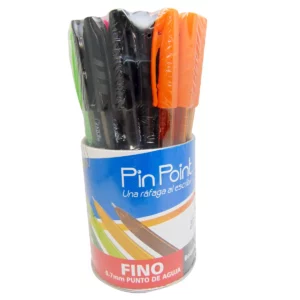 BOLIGRAFO PIN POINT 0.7MM C/36 FASHION ATADO DE 2 PZAS.