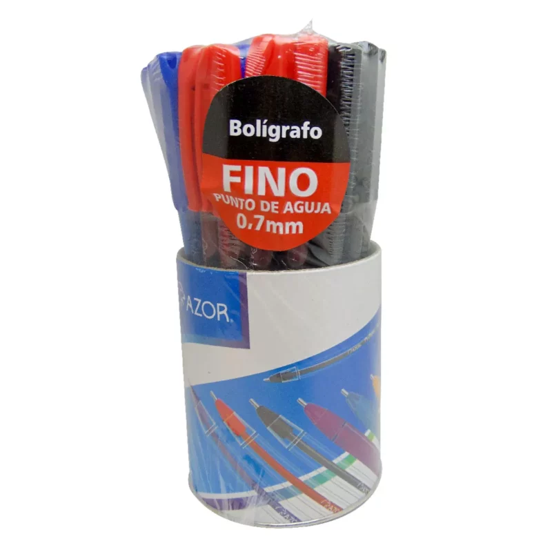 BOLIGRAFO PIN POINT 0.7MM 6810BCS C/36 (18 NEGRO, 6 ROJO, 12 AZUL)
