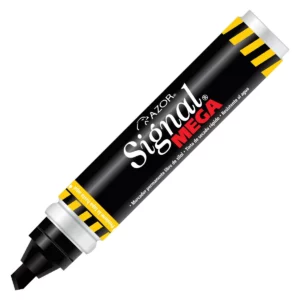 MARCADOR SIGNAL MEGA 1500 NEGRO . ATADO DE 6 PZAS.