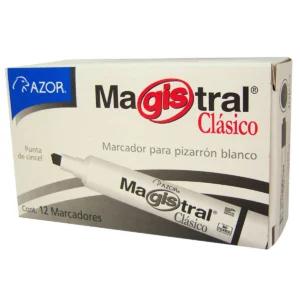 MARCADOR MAGISTRAL PLAST 83405 AMARILLO ATADO DE 12 PZAS.