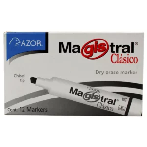 MARCADOR MAGISTRAL PLAST 83407 CAFE ATADO DE 12 PZAS.