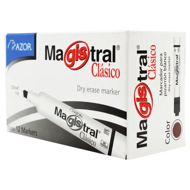 MARCADOR MAGISTRAL PLAST 83407 CAFE ATADO DE 12 PZAS. - Imagen 2