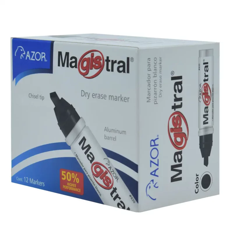MARCADOR MAGISTRAL METAL 830 NEGRO ATADO DE 12 PZAS. - Imagen 3