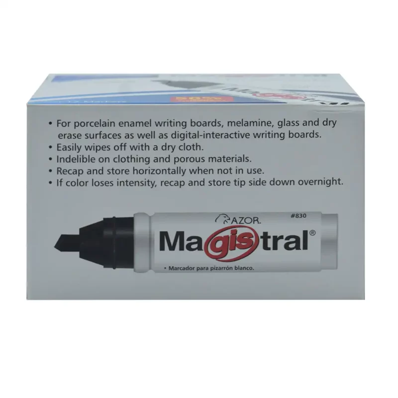 MARCADOR MAGISTRAL METAL 830 NEGRO ATADO DE 12 PZAS. - Imagen 4