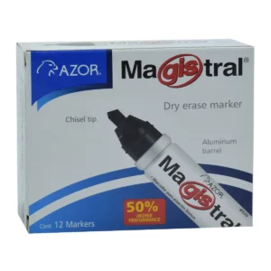 MARCADOR MAGISTRAL METAL 830 ROJO. ATADO DE 12 PZAS.