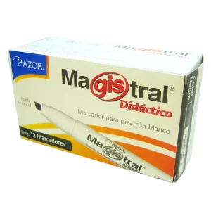 MARCADOR MAGISTRAL DIDACTICO 8350 NEGRO ATADO DE 12 PZAS.