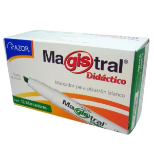 MARCADOR MAGISTRAL DIDACTICO 8350 VERDE ATADO DE 12 PZAS.