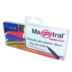 MARCADOR MAGISTRAL DIDACTICO PF C/4 ATADO DE 2 PZAS.