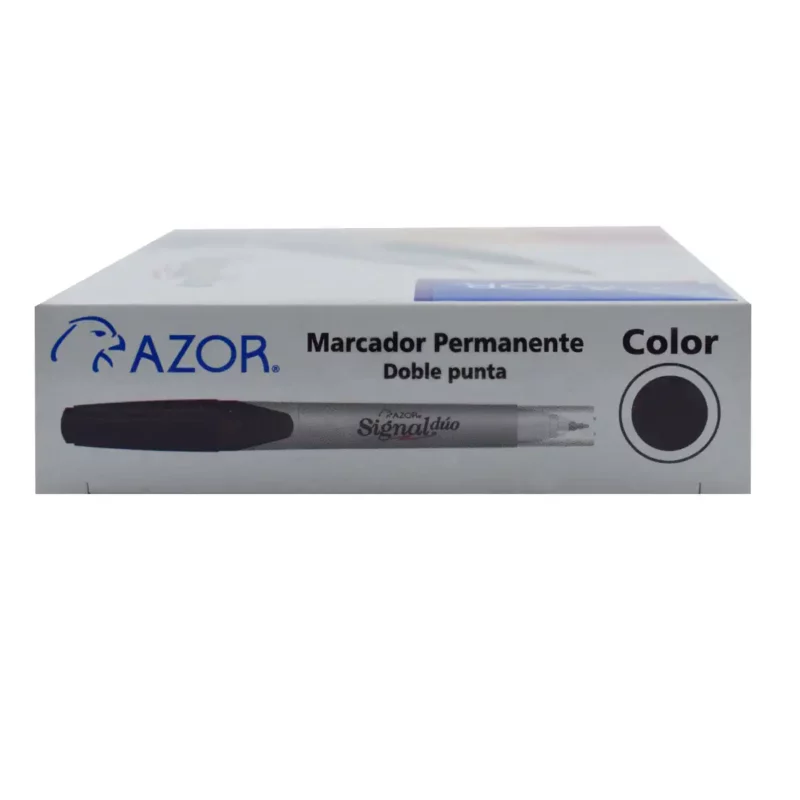 MARCADOR SIGNAL DUO 3300 NEGRO ATADO DE 12 PZAS. - Imagen 3
