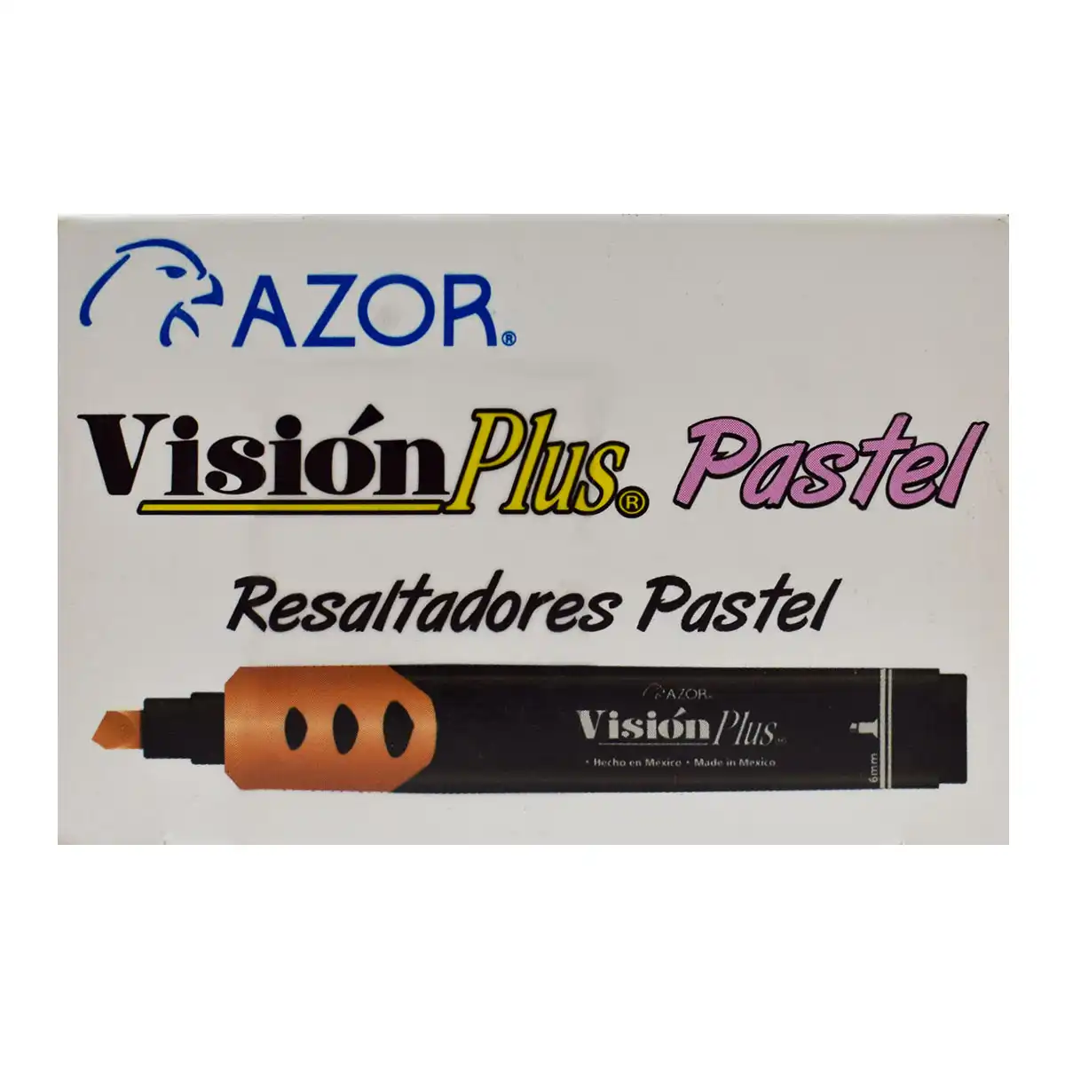 MARCATEXTOS VISION PLUS 2600 PASTEL NARANJA ATADO DE 12 PZAS. - Imagen 4