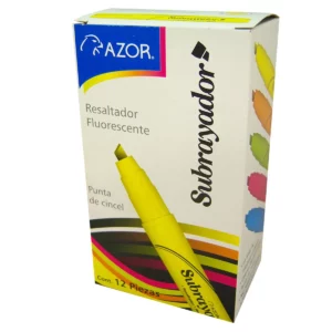 MARCATEXTOS SUBRAYADOR 2450 AMARILLO ATADO DE 12 PZAS.